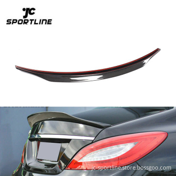 Carbon Fiber Rear Boot Spoiler for Mercedes-Benz W218 CLS Class 2012-2018